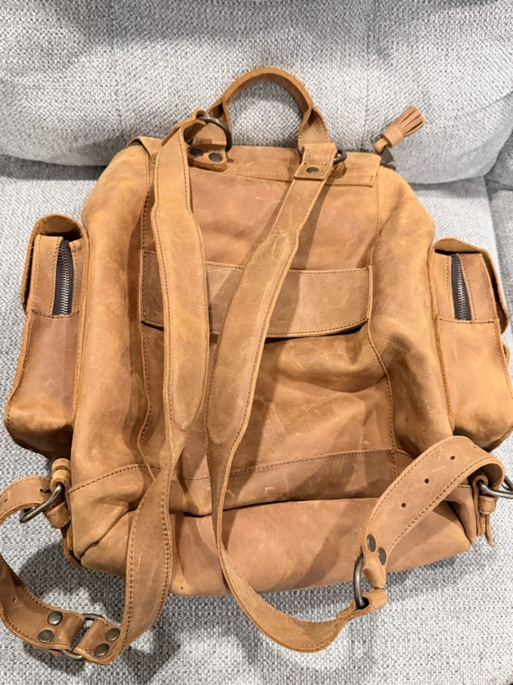 Saddleback Leather Co Wanderers Backpack in Tobacco - Picture 6 of 14